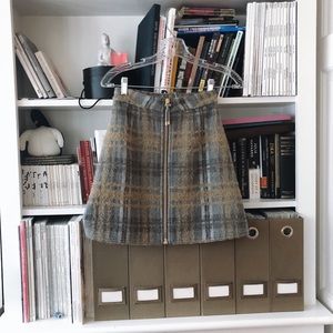 Acne wool mini skirt